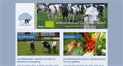 Desktop Screenshot of gut-wilhelmsdorf.de